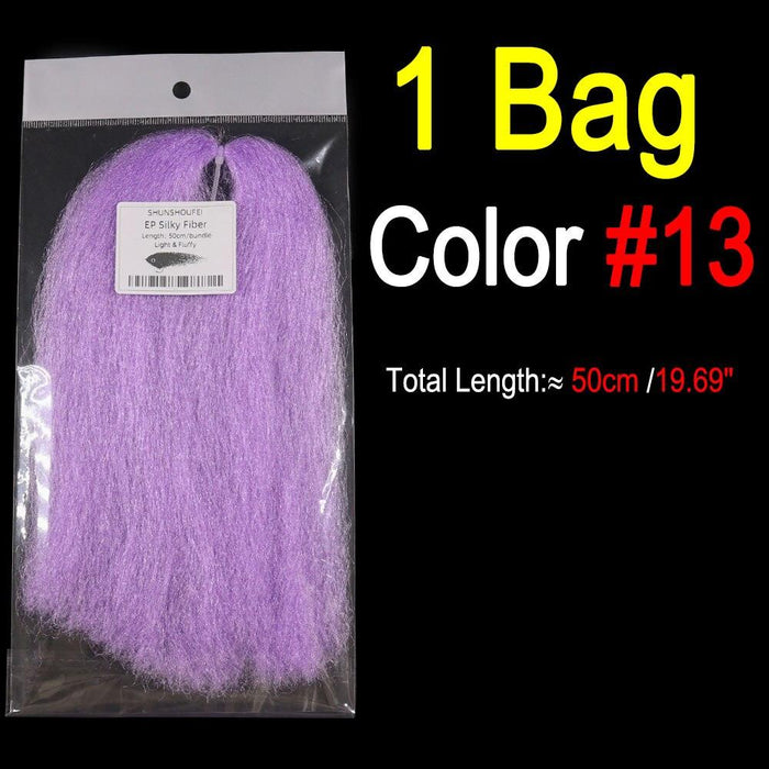 EP Translucent Silky Fiber Fly Tying Material - Premium Synthetic Hair for Lifelike Fly Patterns