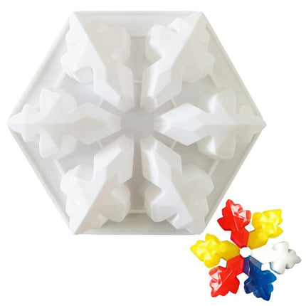 Charming Frosted Snowflake Silicone Mold for Exquisite Dessert Designs