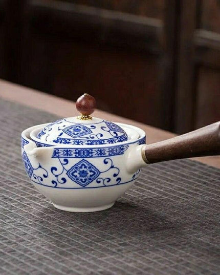 Revolutionary Spinning Porcelain Tea Set for Effortless Brewing