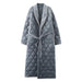 3-Layer Quilted Cotton Bathrobe for Men - Luxurious Kimono Style Dressing Gown