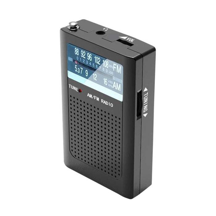 Elderly Portable AM/FM Radio with Enhanced Sound and Headphone Compatibility