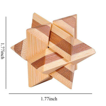 Engaging Wooden Lu Ban Lock Puzzle: A Stimulating Brain Teaser for All Ages – Boost Cognitive Skills and Problem-Solving Abilities