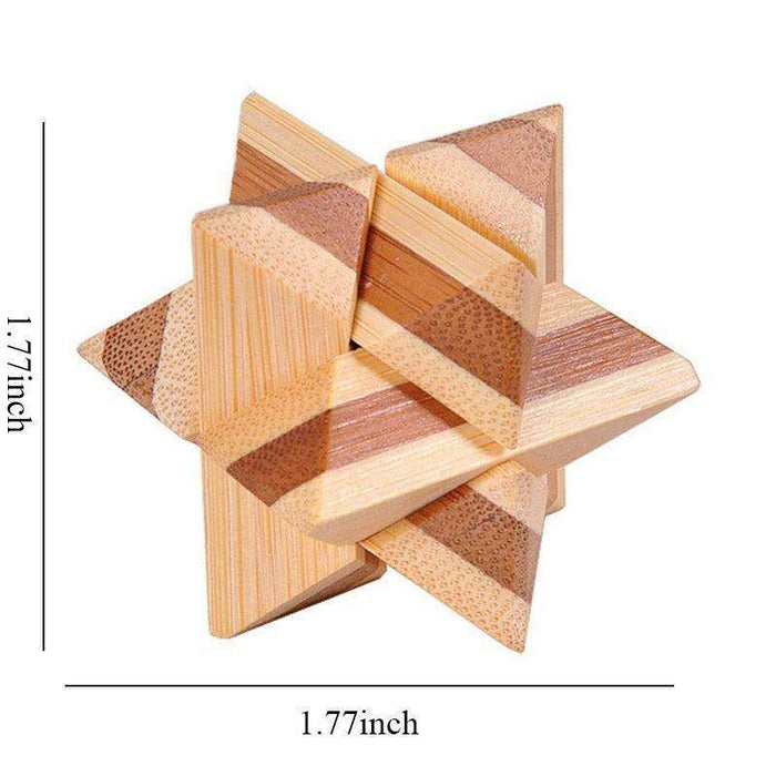 Engaging Wooden Lu Ban Lock Puzzle: A Stimulating Brain Teaser for All Ages – Boost Cognitive Skills and Problem-Solving Abilities