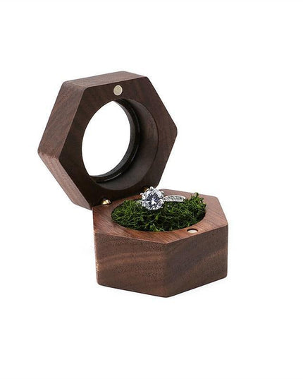 Vintage-Inspired Travel Jewelry Box with Ring Holder - Elegant Storage for Special Occasions