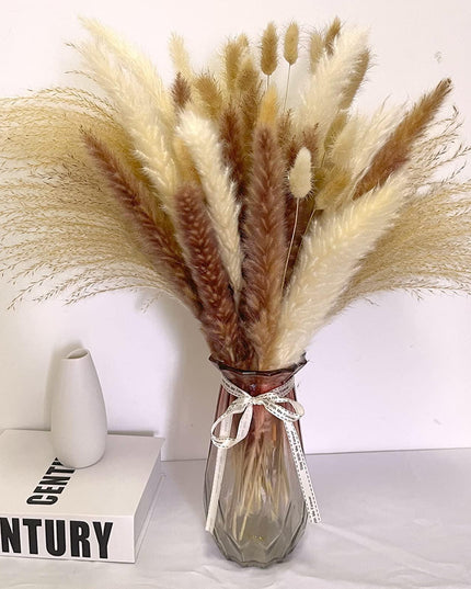 Natural Elegance: Bohemian Pampas Grass Bouquet for Chic Home Decor
