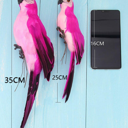 Vibrant Tropical Parrot Garden Sculpture - Realistic Outdoor Bird Decor