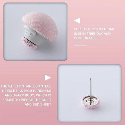 Cotton Sheet Fastening Kit for Wrinkle-Free Bedding and Home Organization