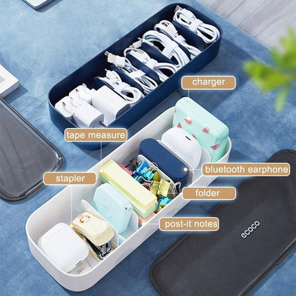 Retro Chic Cable Management Solution for an Organized Workspace