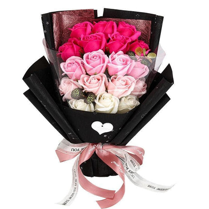 Chic Silk Rose Arrangement in Exquisite Gift Packaging