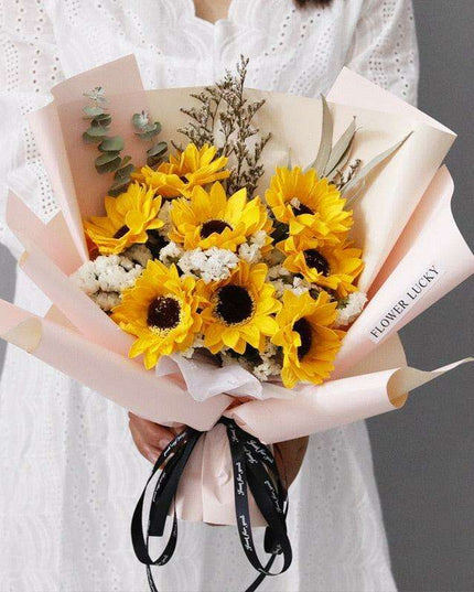 Exquisite Soap Flower Arrangement with Charming Baby's Breath - Elegant Home Decor Piece