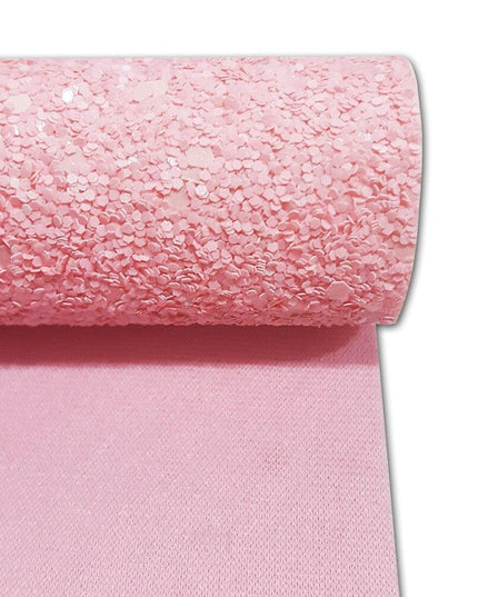 Shimmering Pink Faux Leather Crafting Roll for Creative DIY Projects