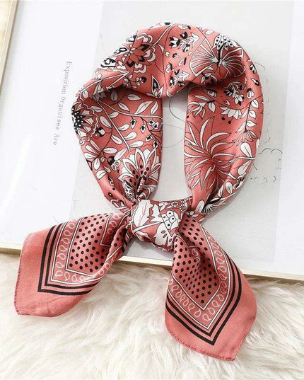 Elegant Leopard Print Silk-like Scarf: Elevate Your Style Game