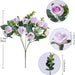 Elegant Eucalyptus Rose Silk Floral Centerpiece - Exuding Sophistication