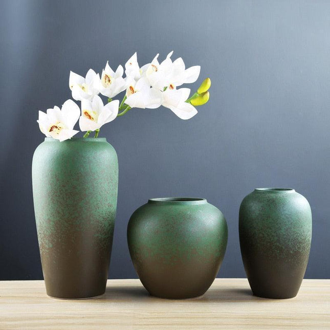 Elegant Chinese Zen Floral Porcelain Vase