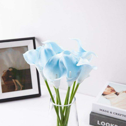 Lifelike Premium PU Calla Lily Artificial Flowers for Sophisticated Home Decor