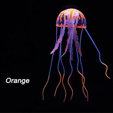 Glowing Jellyfish Aquarium Ornament for Enchanting Underwater Decor