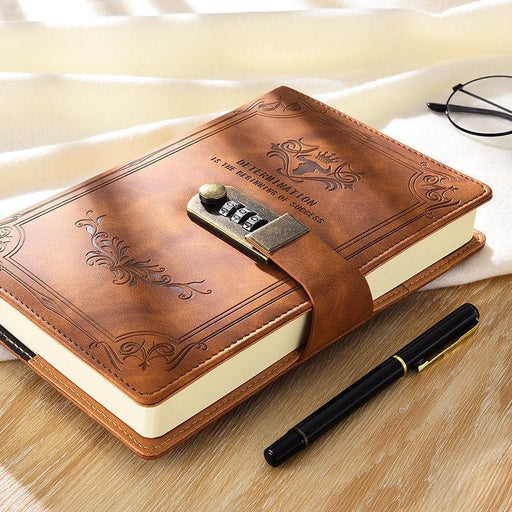 Vintage Charm: Secure A5 Handcrafted Journal with 200 Pages