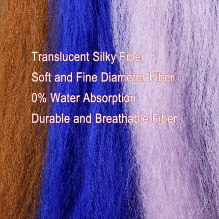 Vivid Synthetic Hair Fly Tying Material - High-Quality Fiber for Authentic Fly Designs