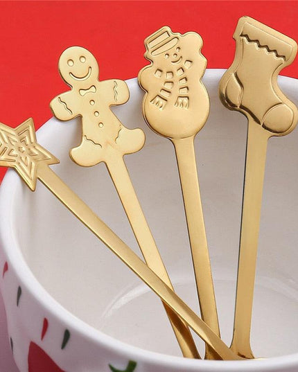 Joyful Holiday Spoon Set for Festive Dining