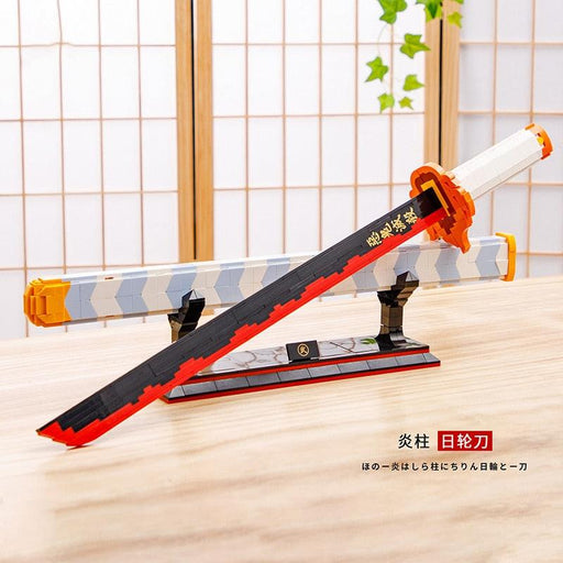Creative Samurai Sword Building Blocks Set for Ninja Fans - Educational Toy for Kids and Adults