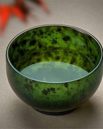 Luxurious Hand-Carved Jade Tea Service for Traditional Gongfu Ceremonies and Wellness Rituals