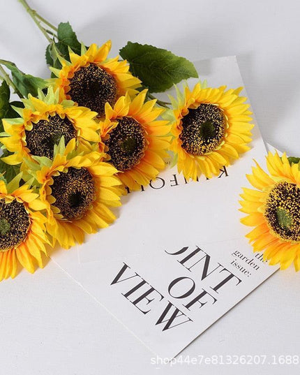 Luminous Sunflower Silk Collection: Elegant Floral Accents for Every Occasion