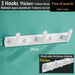 Space-Saving Aluminum Robe Hook Set: Durable Storage Solution