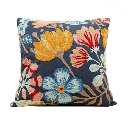 Boho Chic Floral Lumbar Pillow Cover - Stylish Home Decor Accent