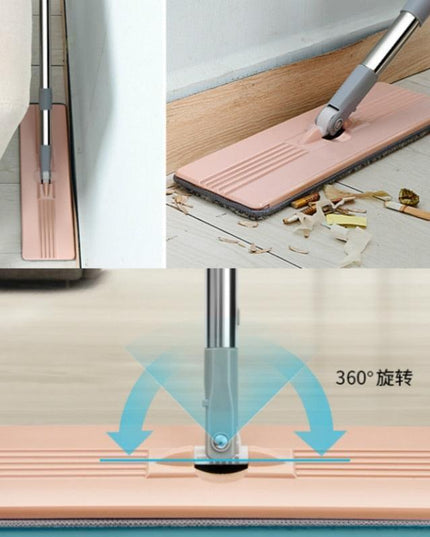 Ultimate Hands-Free Pink Double Barrel Spin Mop Set for Effortless Cleaning