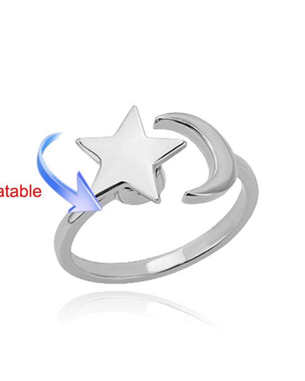 Elegant Four-Leaf Clover Stainless Steel Rings - A Touch of Luck and Style