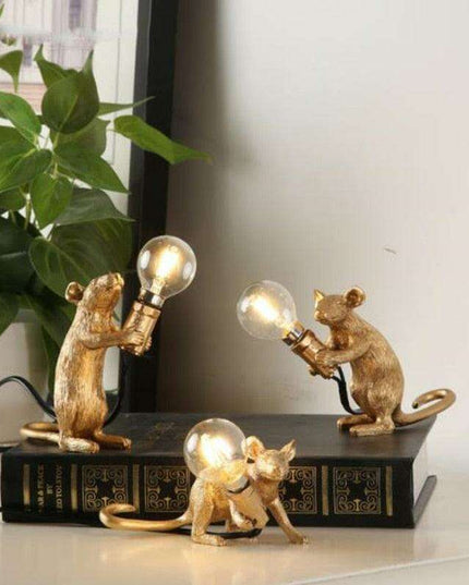 Whimsical Nordic Mouse LED Light - Artistic Home Accent