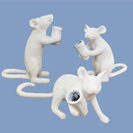 Whimsical Nordic Mouse LED Light - Artistic Home Accent
