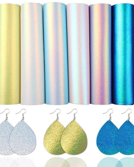 Sparkling Synthetic Leather Crafting Set with Innovative Cutting Techniques