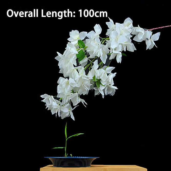 100CM Cherry Blossom Silk Artificial Flowers - Elegant Floral Decoration for Home and Special Occasions