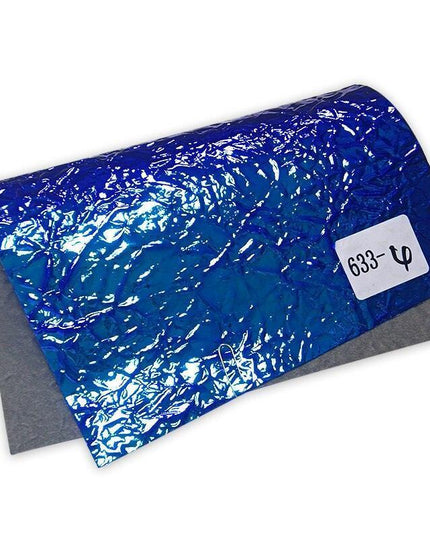 Radiant Crumpled Holographic PU Faux Leather for Creative Creations