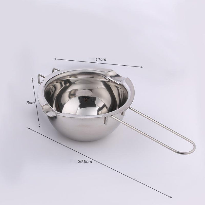 Crafters' Essential Stainless Steel Melting Pot Kit for DIY Soap and Candle Making