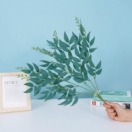 Opulent Silk Willow Arrangement - Refined Foliage for Elegant Spaces