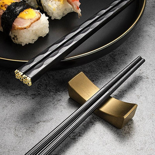 5 Pairs of Premium Japanese and Chinese Chopsticks | Elegant Sushi Utensil Set