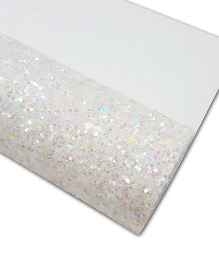 Sparkling White Faux Leather Craft Roll: Elevate Your DIY Masterpieces