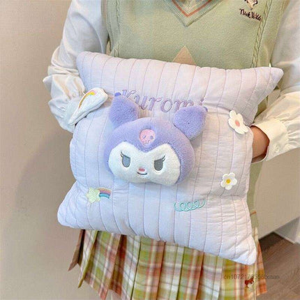 Charming My Melody & Kuromi Plush Cushions - Adorable Sanrio Home Decor Collection