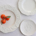 Lily Valley Relief Porcelain Dinner Plates - Set of 3