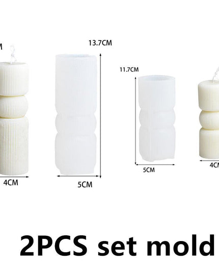 Chic Striped Geometry Silicone Mold for Elegant Crafting