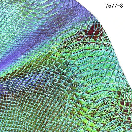 Neon Iridescent Snakeskin Leather Craft Roll - Your Ultimate DIY Game Changer