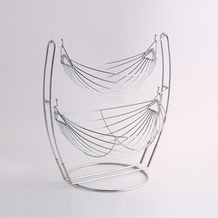 Sleek Stainless Steel Multi-Functional Storage Tray for Fruits and More