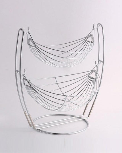 Sleek Stainless Steel Multi-Functional Storage Tray for Fruits and More