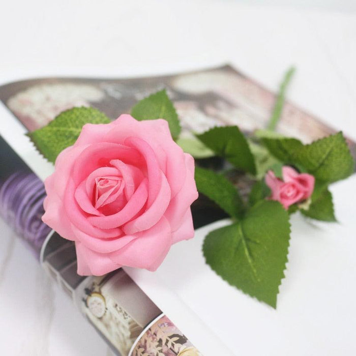 Timeless Elegance: Real Touch Artificial Latex Rose Stem for Lasting Beauty by JAROWN