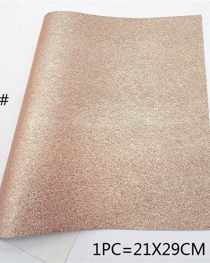 Sparkling Rose Gold Glitter Leather Crafting Sheet - Transform Your DIY Projects with Elegance