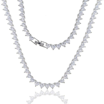 Radiant Desire CZ Diamond Tennis Necklace