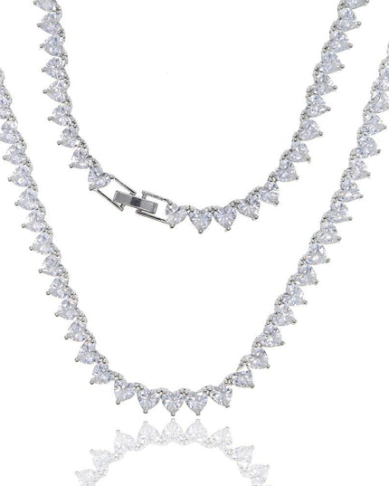 Radiant Desire CZ Diamond Tennis Necklace