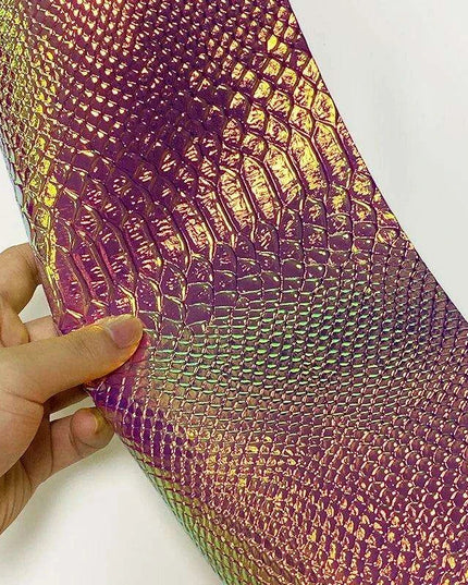Iridescent Dragon Scale Leather for Enchanting DIY Creations